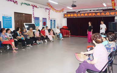 操鸡直播承接街道社区居民文化团队水平提升培训
